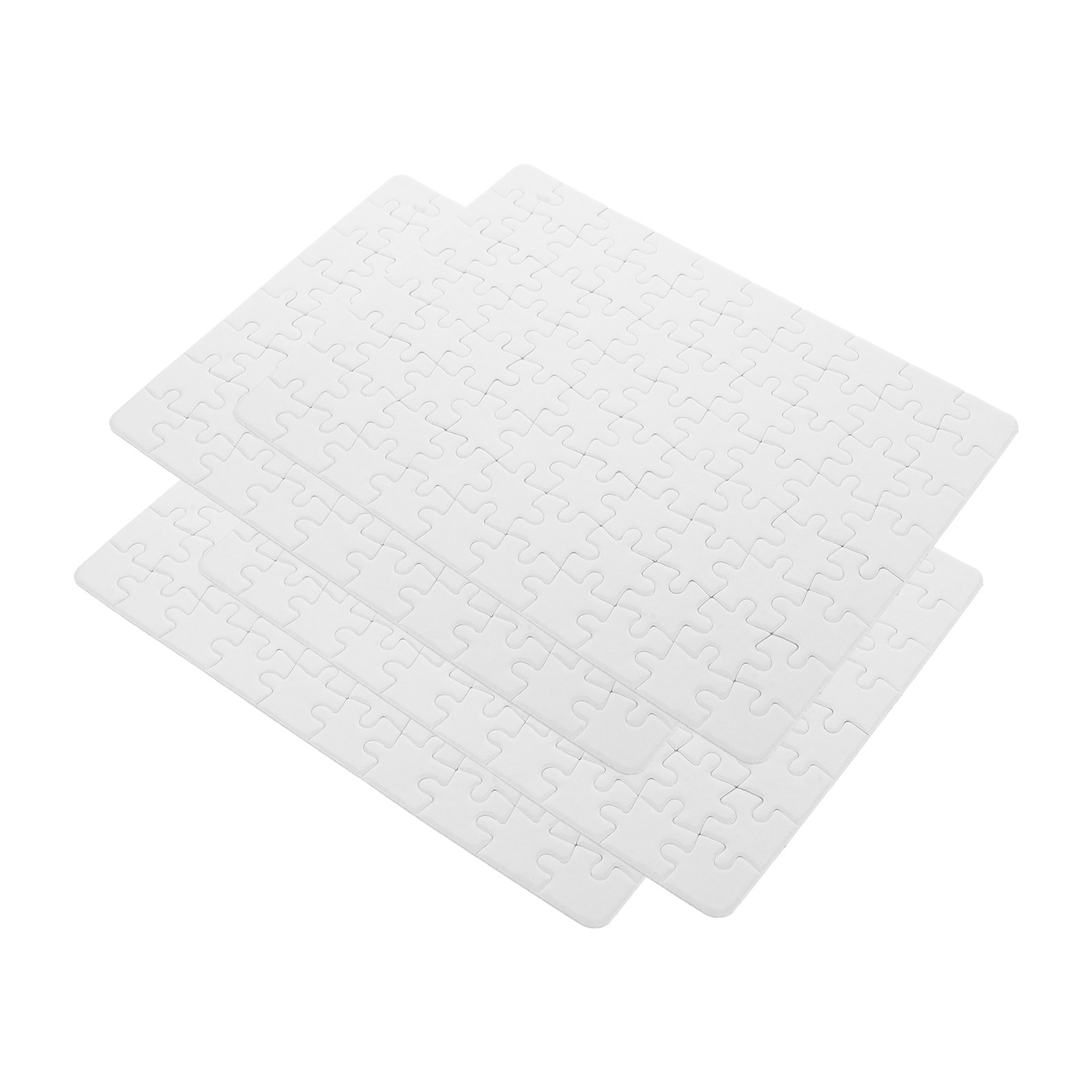 Puzzle Blank White - 4 Sheets Blank Puzzle Pieces Creative