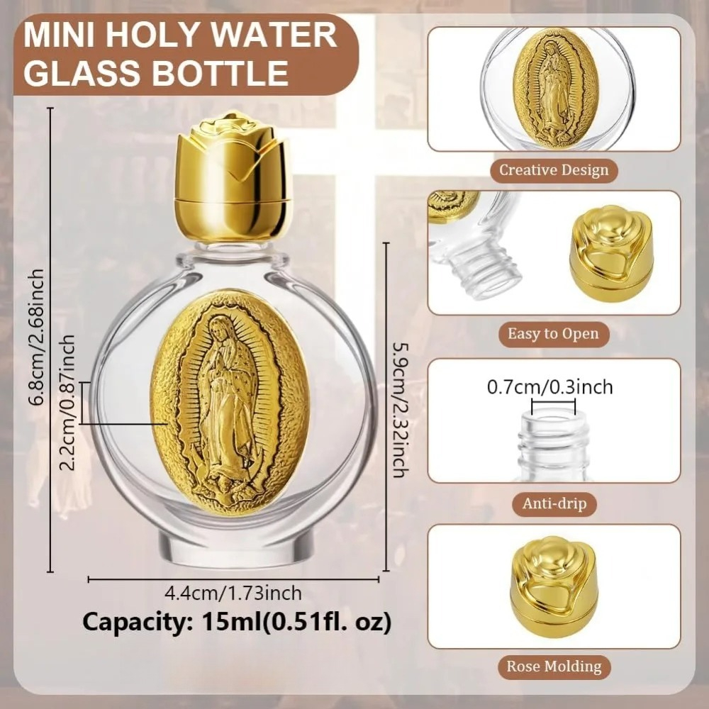 12/2Pcs Holy Water Bottles 0.5 - đánh giá và giá Water Bottle Blank