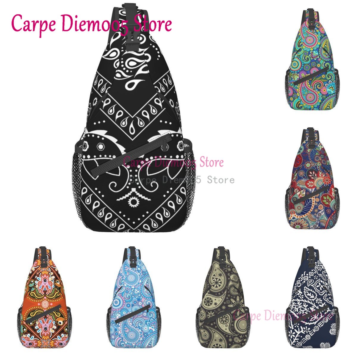 Black And White Paisley Chican - đánh giá và giá Bandana Blank White