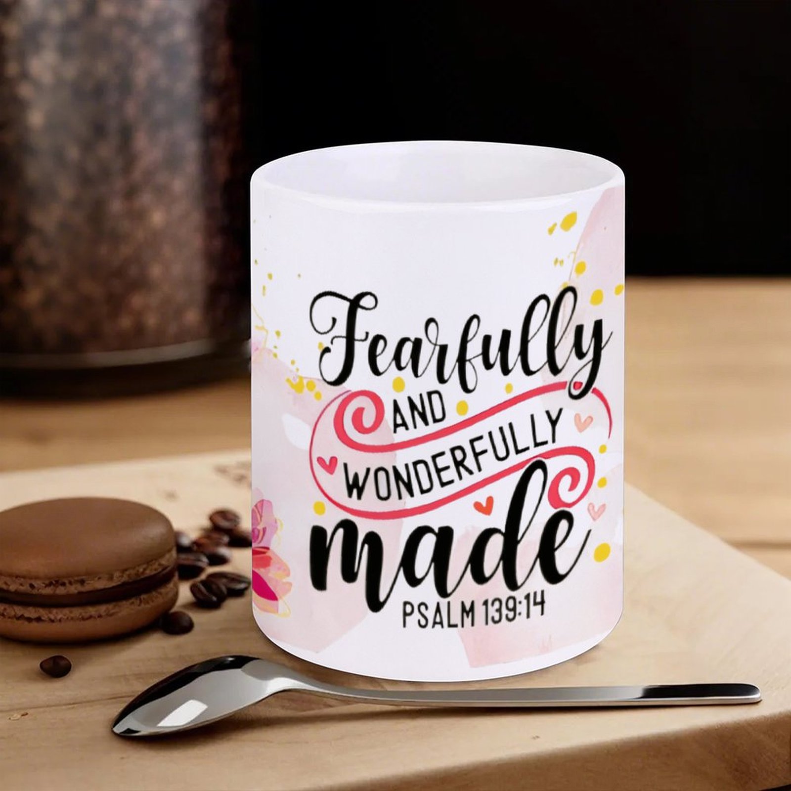 Fearfully And Wonderfully Made - đánh giá và giá Sublimation Mug White