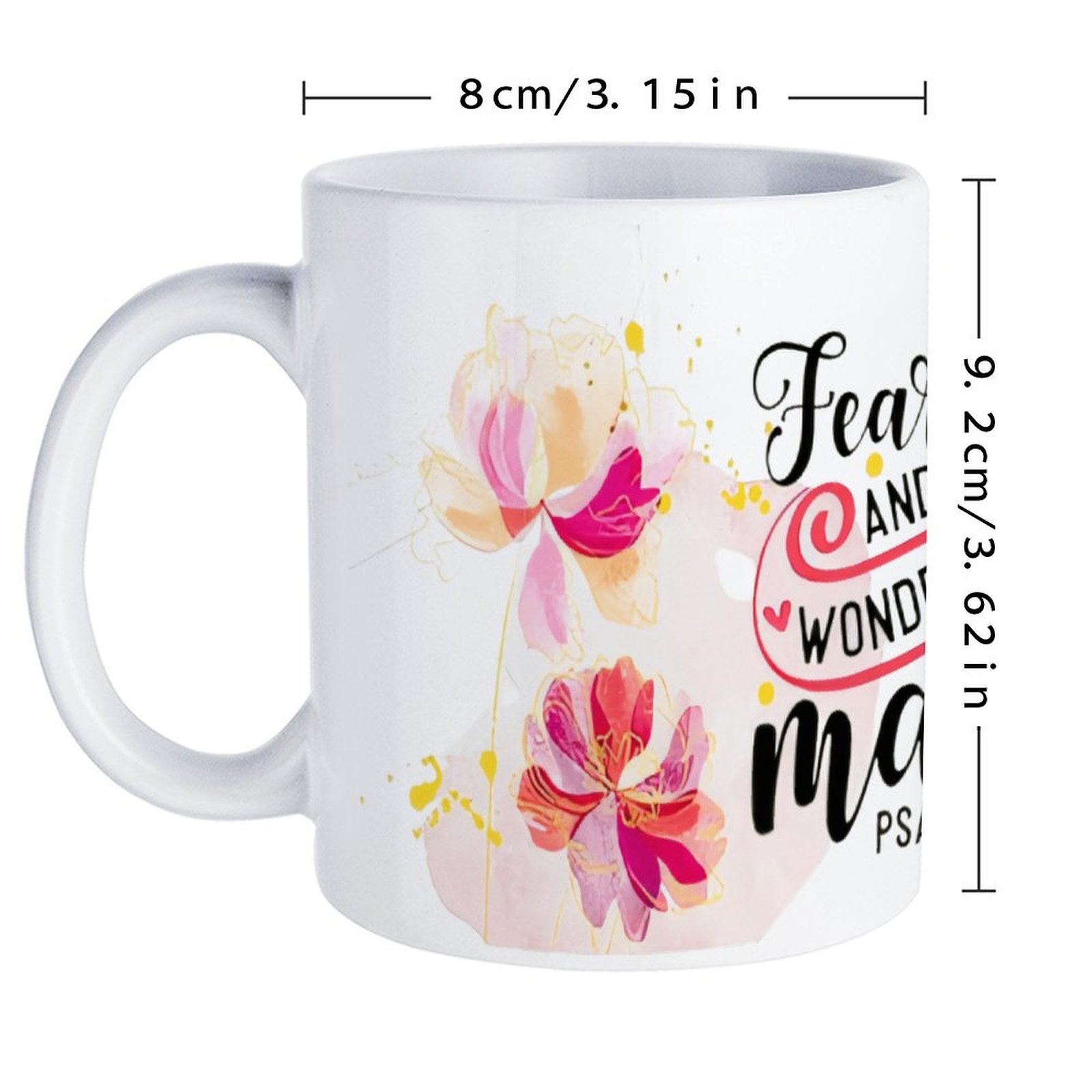 Fearfully And Wonderfully Made - đánh giá và giá Sublimation Mug White