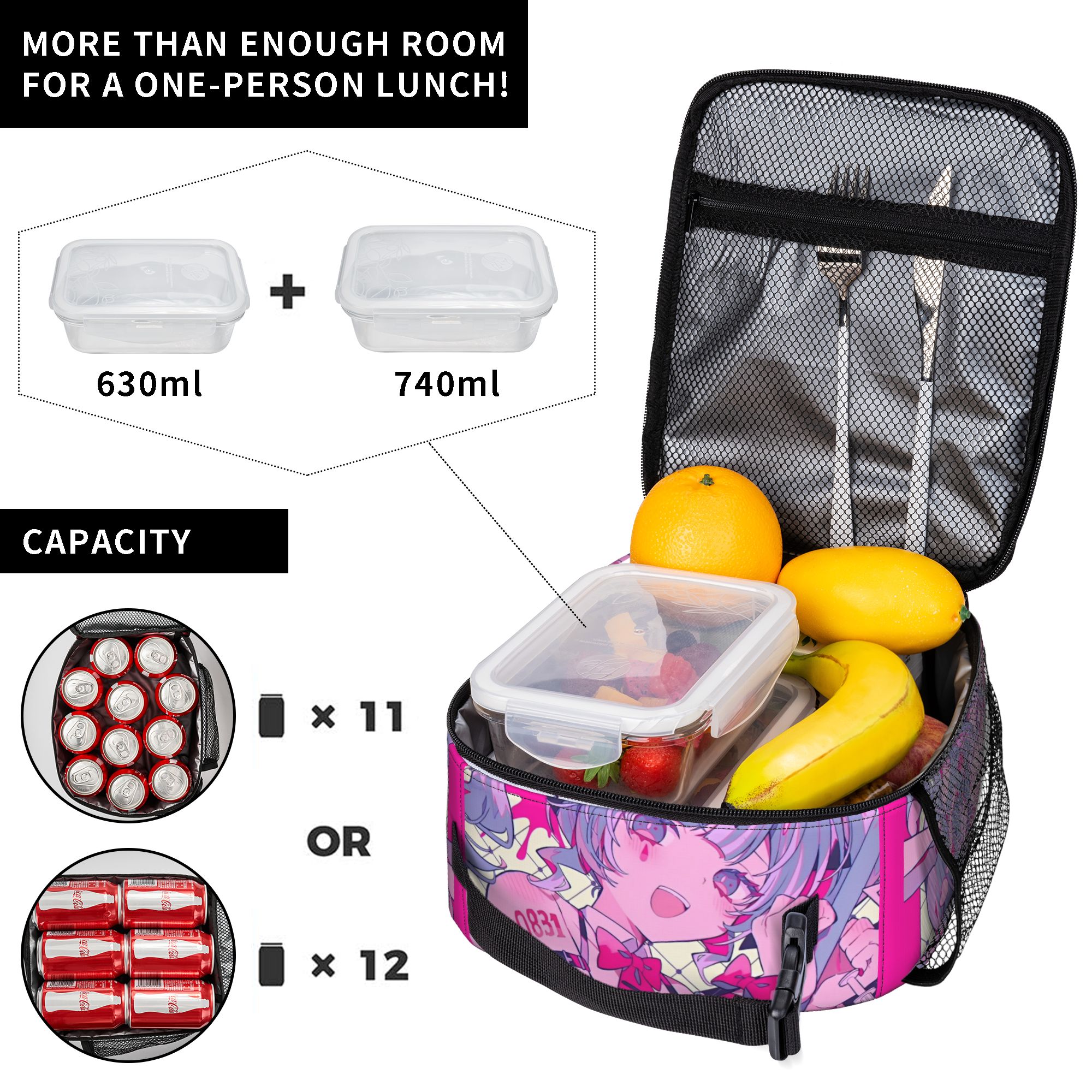 Hatsune Miku  Insulated Lunch  - đánh giá và giá Tote Bag Sublimation