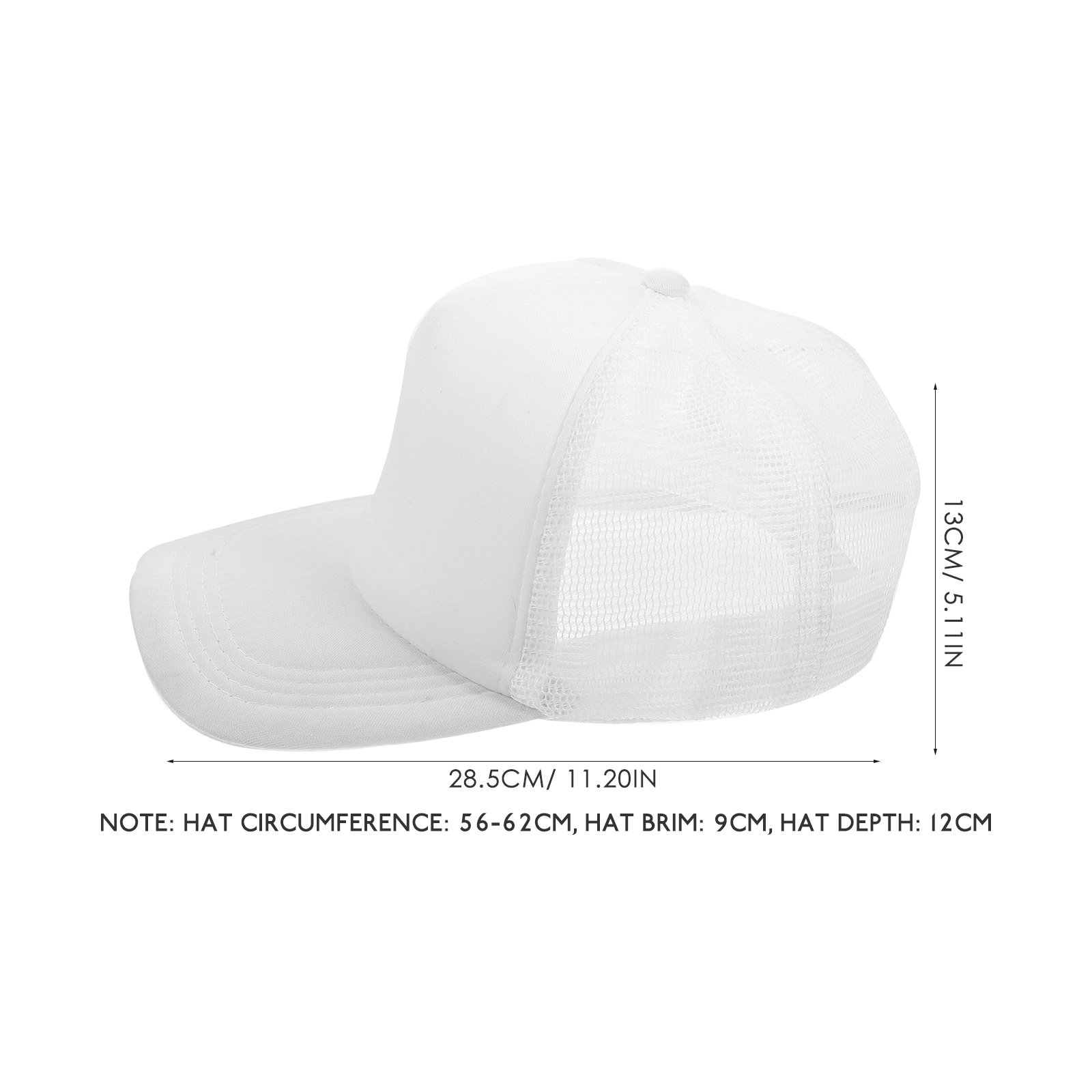 10Pcs Blank Baseball Caps Mesh - đánh giá và giá Hat Sublimation Blank