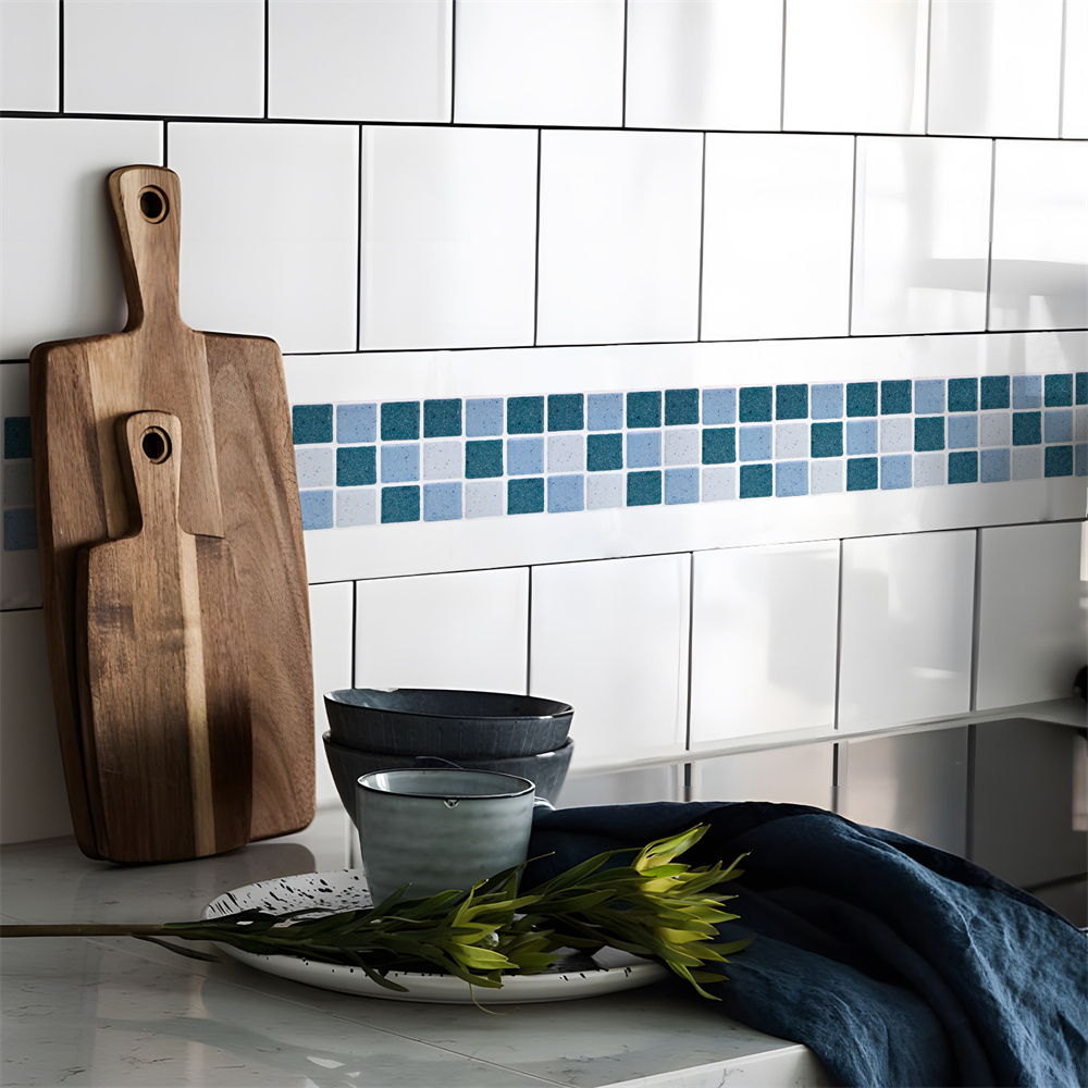 Blue Mosaic Self-Adhesive Base - đánh giá và giá Ceramic Tile Blank