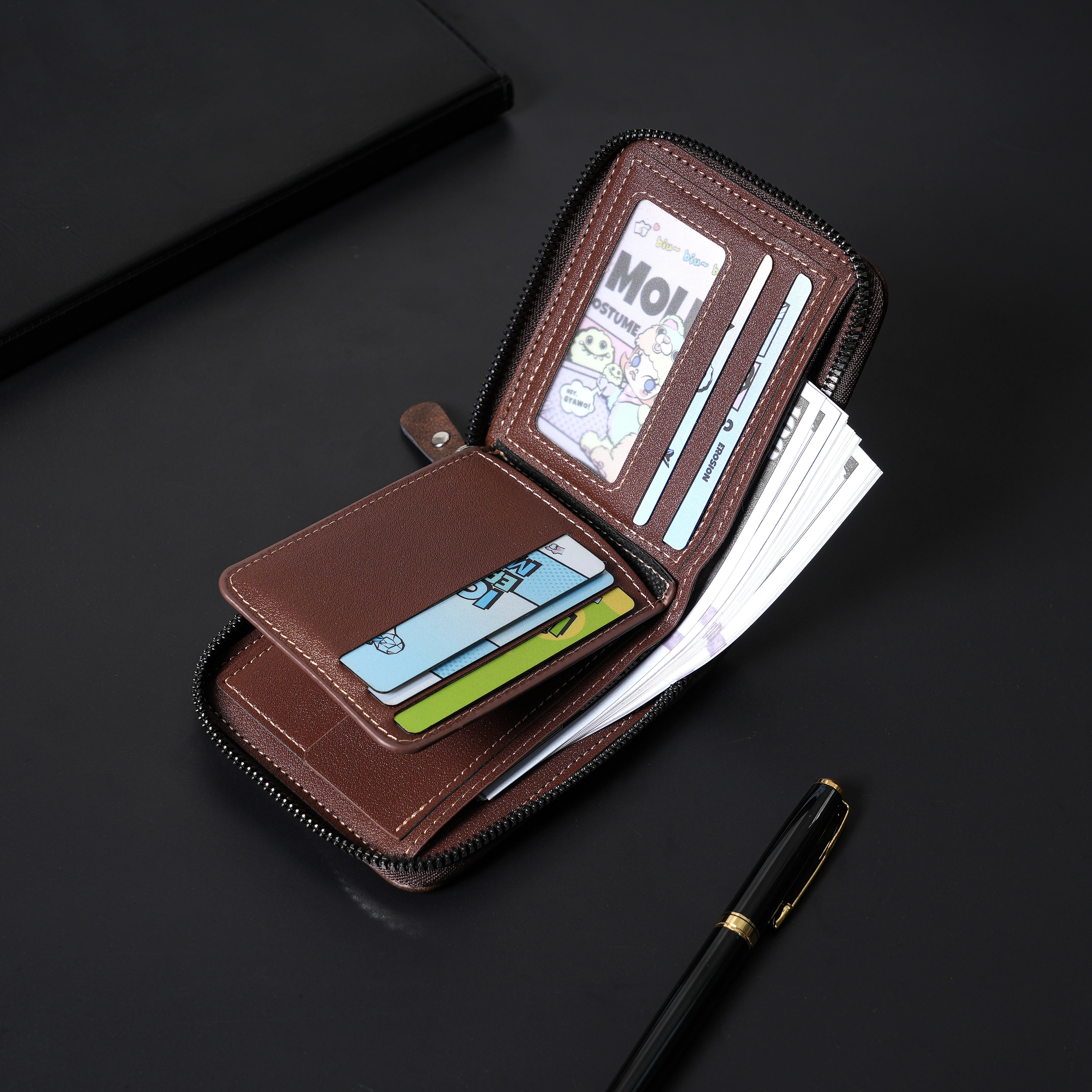 New Men's Zipper Card Holder C - đánh giá và giá Photo Acrylic Block