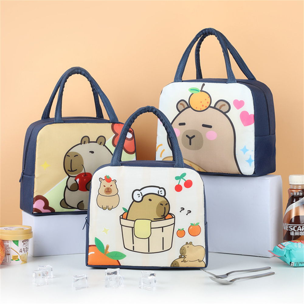 Cartoon Capybara Lunch Bag Ins - đánh giá và giá Tote Bag Sublimation