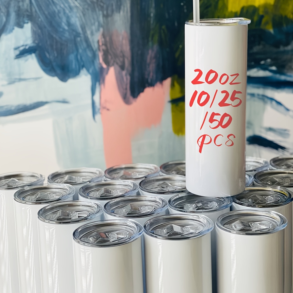 50/25/10 Pack Sublimation Tumb - đánh giá và giá Tumbler 20Oz White