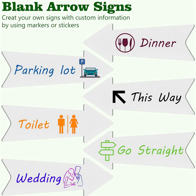 HRBAJ-Directional Arrows Signs - đánh giá và giá Yard Sign Blank
