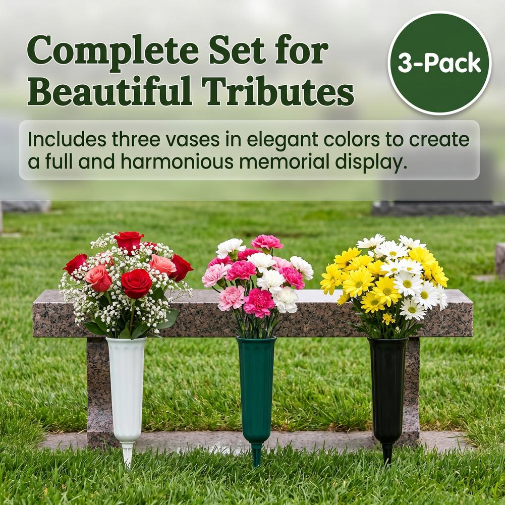 1/3pcs Cemetery Vase with Spik - đánh giá và giá Yard Sign Blank