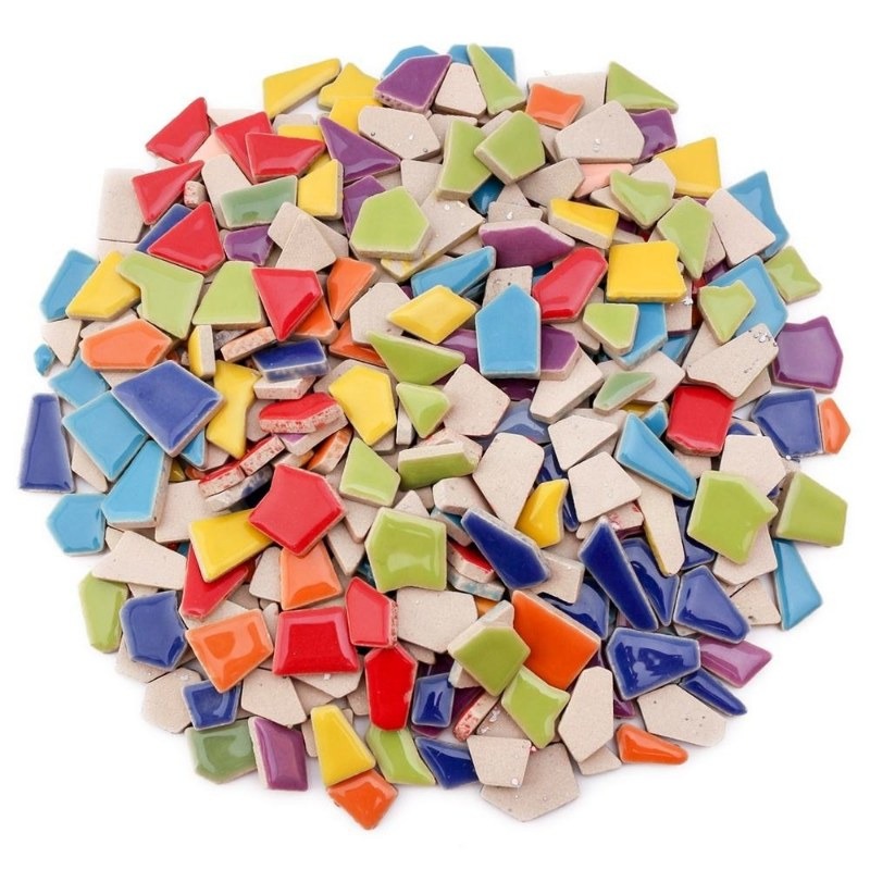 100g Randomly Mixed Colors DIY - đánh giá và giá Ceramic Tile Blank