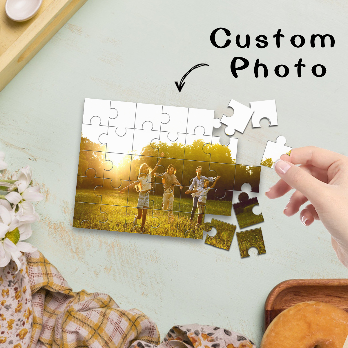 1pc Custom Photo Single Portra - đánh giá và giá Puzzle Blank White