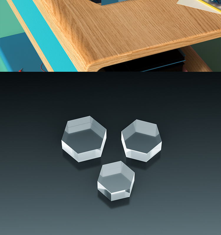 Clear Polished Hexagonal Acryl - đánh giá và giá Photo Acrylic Block