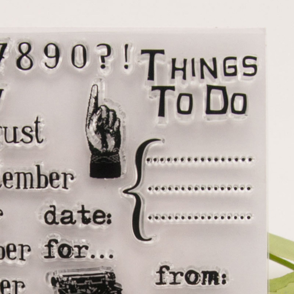 Calendar Date Silicone Stamp C - đánh giá và giá Photo Acrylic Block