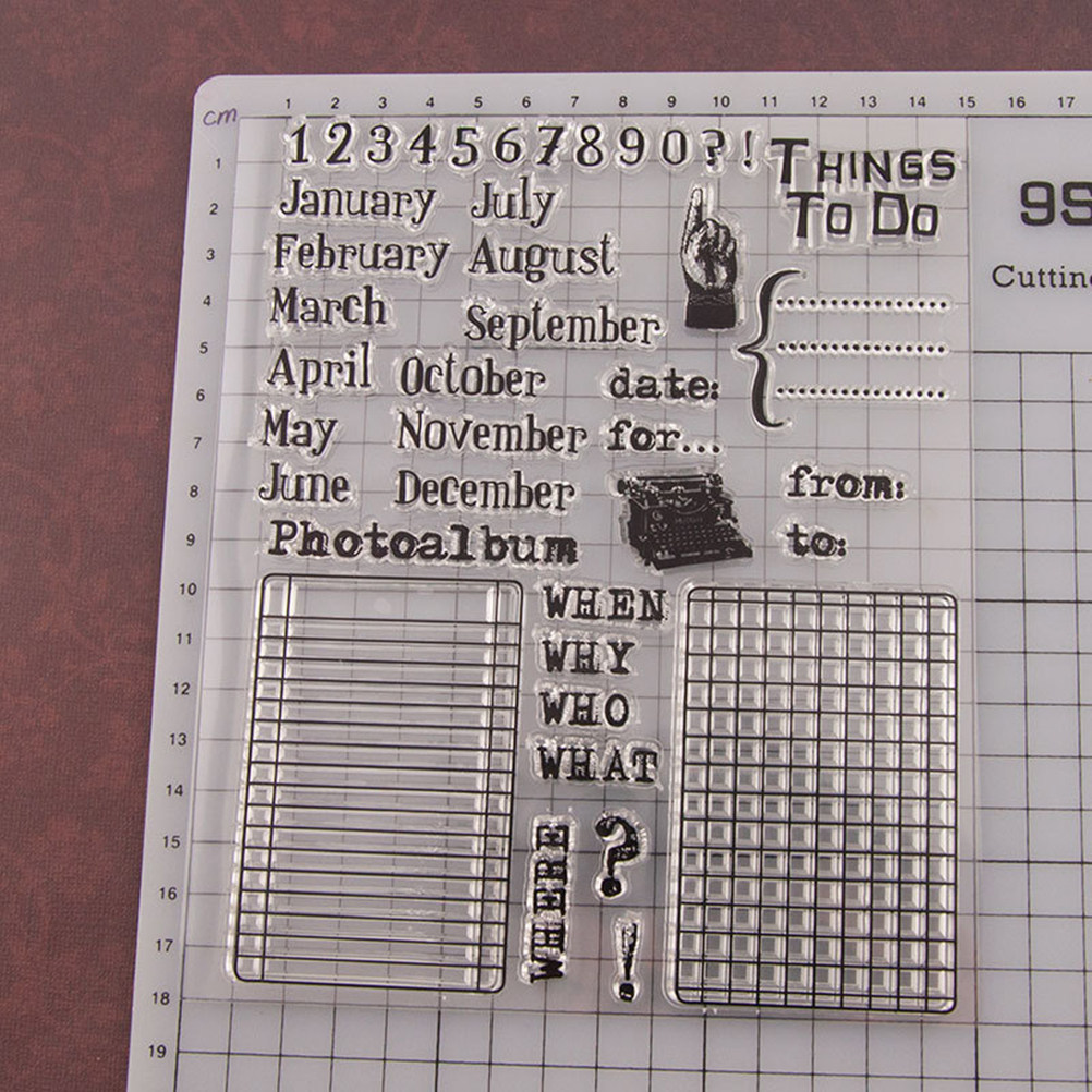 Calendar Date Silicone Stamp C - đánh giá và giá Photo Acrylic Block