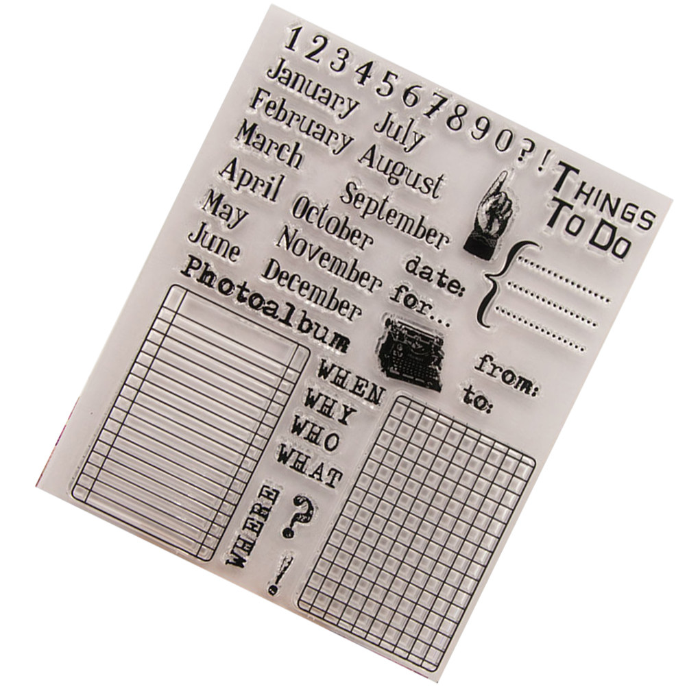Calendar Date Silicone Stamp C - đánh giá và giá Photo Acrylic Block