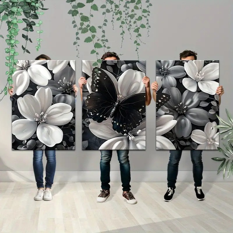 Framed Set of 3 Canvas Wall Ar - đánh giá và giá Canvas Wrap Ready