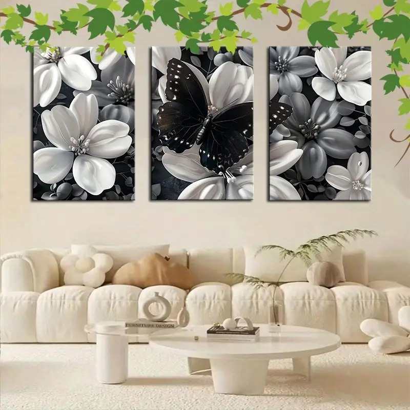 Framed Set of 3 Canvas Wall Ar - đánh giá và giá Canvas Wrap Ready