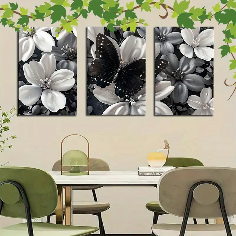 Framed Set of 3 Canvas Wall Ar - đánh giá và giá Canvas Wrap Ready