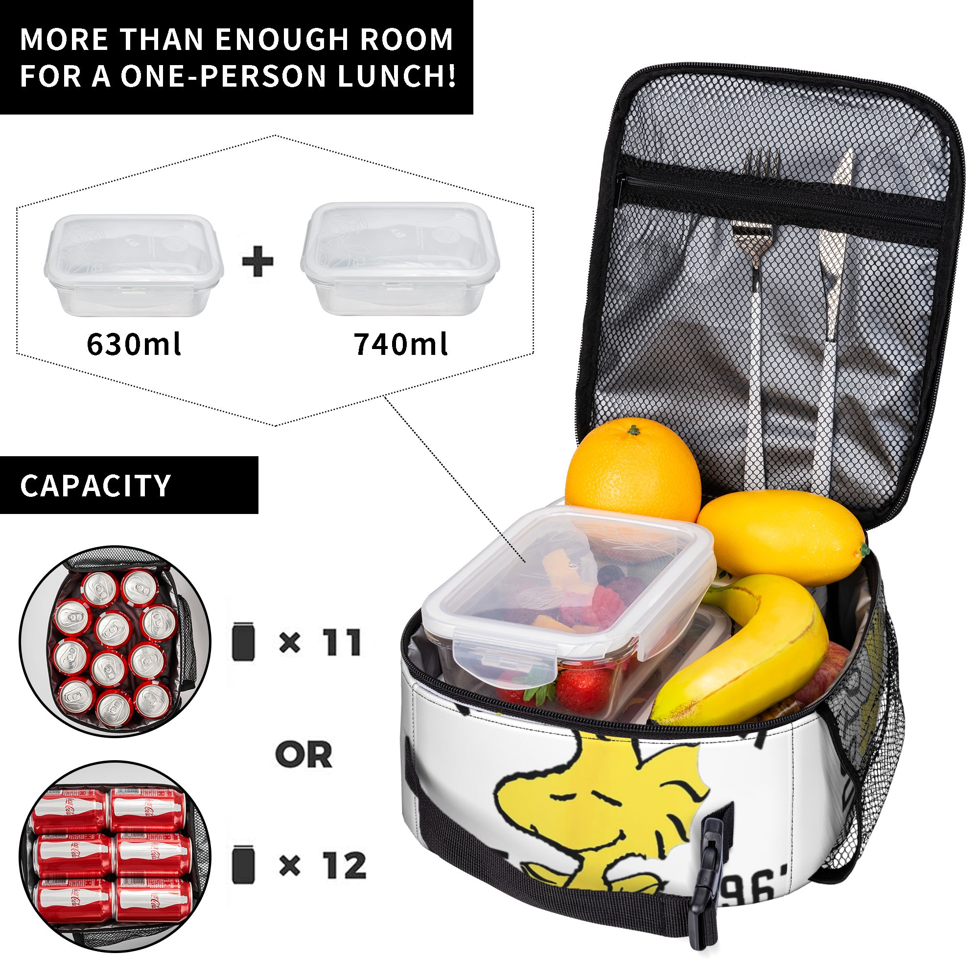 Peanuts Woodstock Snoopy Insul - đánh giá và giá Tote Bag Sublimation