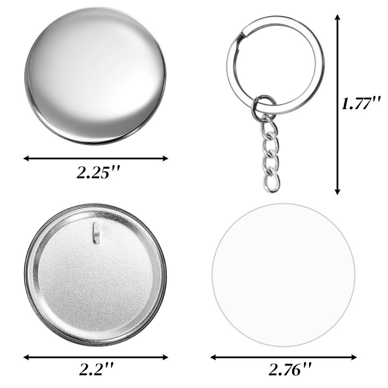 100 Sets 58 Mm/ 44 Mm Button M - đánh giá và giá Button Badge Blank