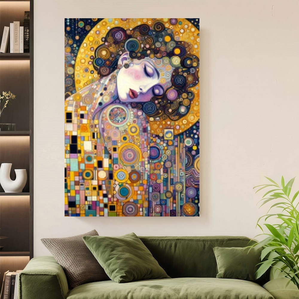 Framed S Gustav Klimt Inspired - đánh giá và giá Canvas Wrap Ready