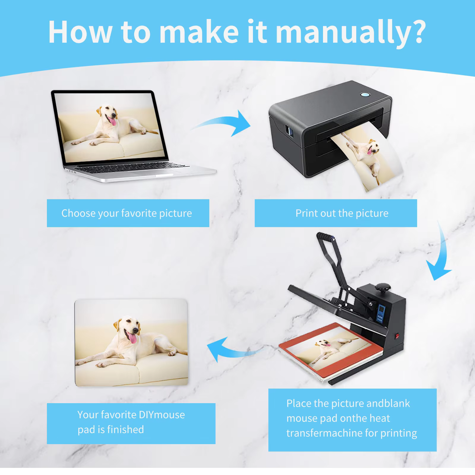 1 Pc Sublimation Mouse Pad Bla - đánh giá và giá Mouse Pad Blank Sublimation