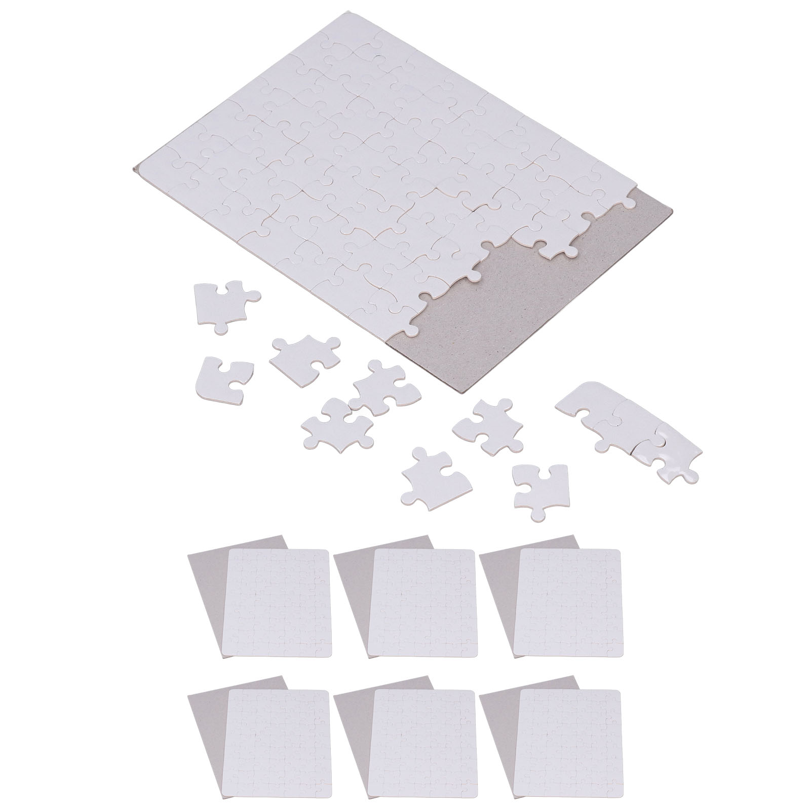 6 Set Blank Puzzles 13x18cm Wh - đánh giá và giá Puzzle Blank White