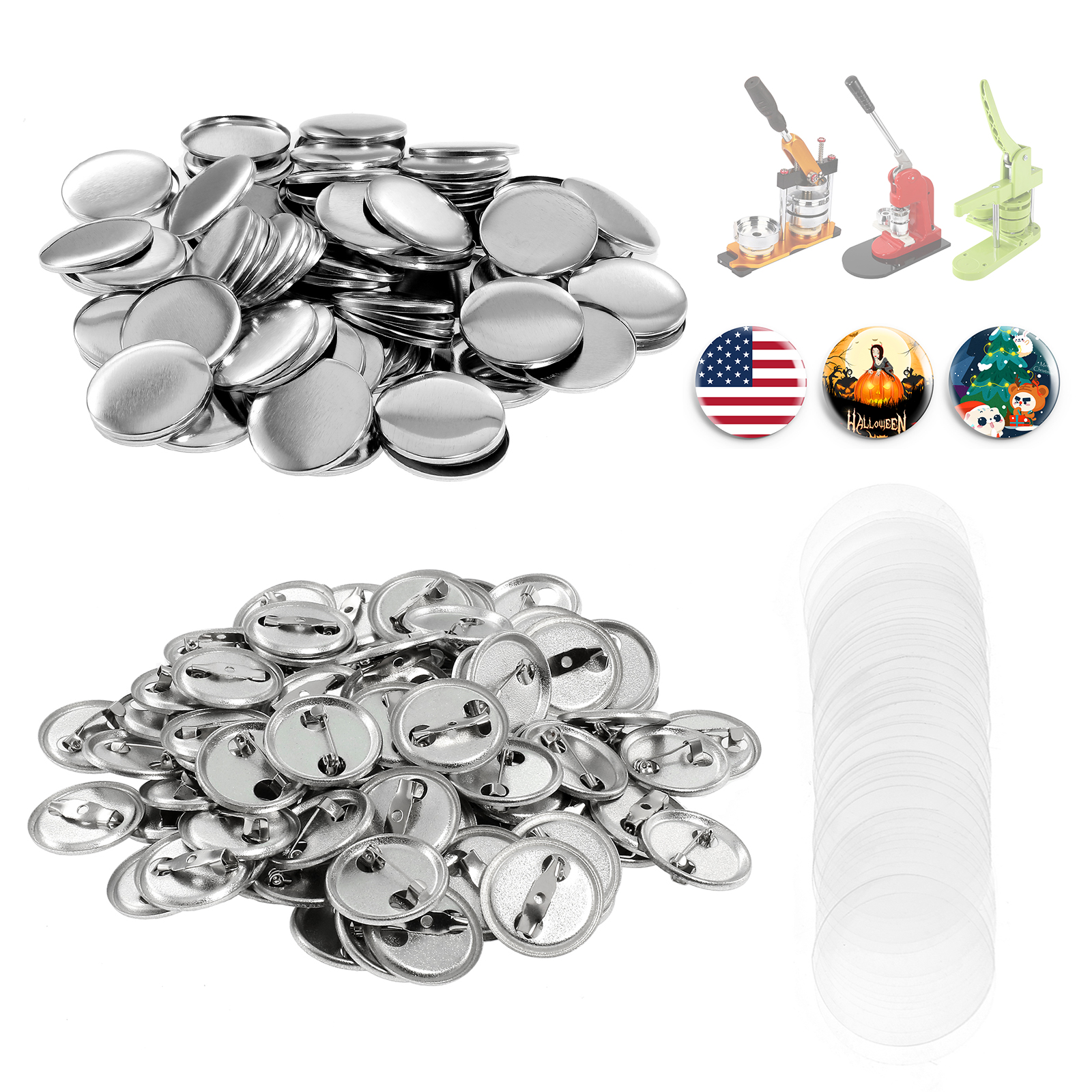 100Pcs Mini DIY Round Mirror M - đánh giá và giá Button Badge Blank
