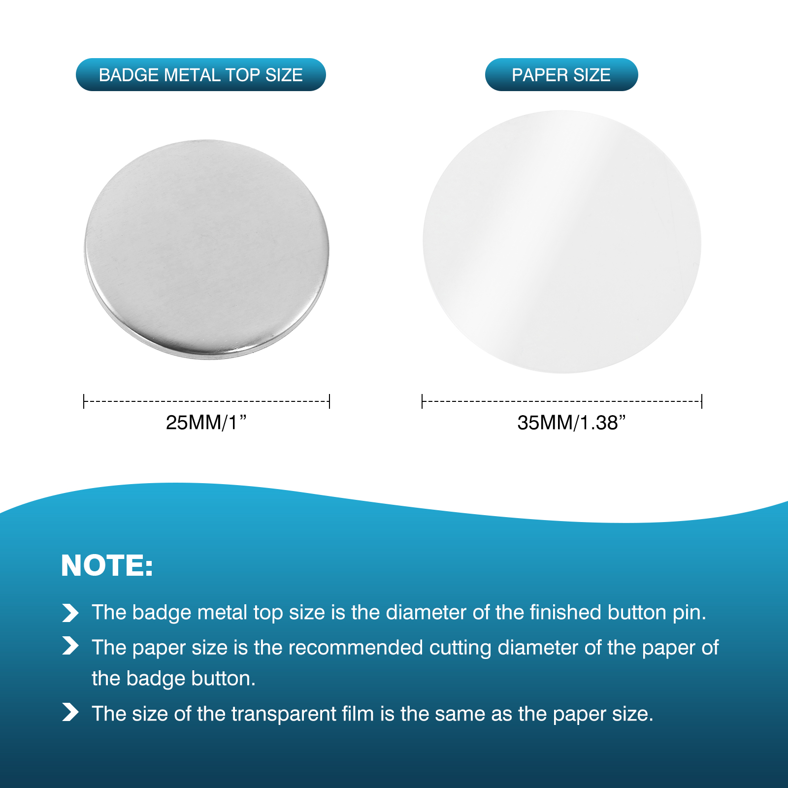 100Pcs Mini DIY Round Mirror M - đánh giá và giá Button Badge Blank