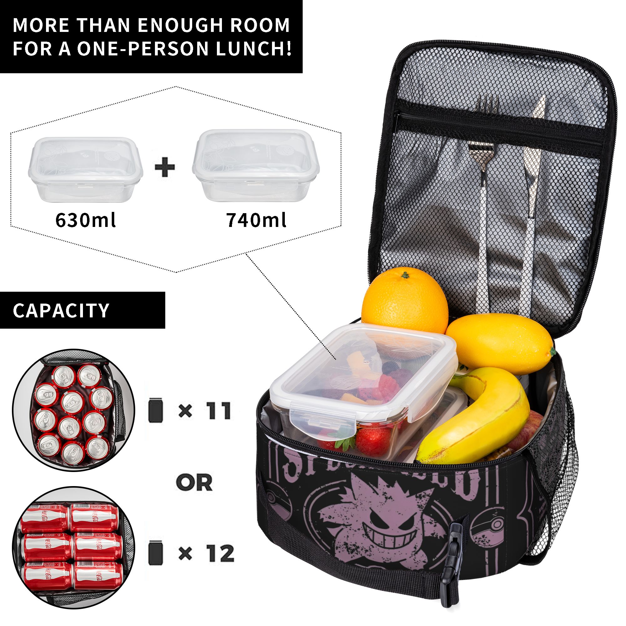 Gengar The Spooky Pokemon Insu - đánh giá và giá Tote Bag Sublimation