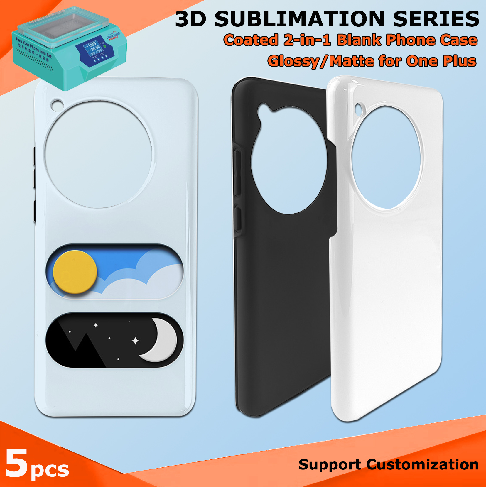 Fonlyu 5pcs Coated 2 in 1 Blan - đánh giá và giá Phone Case Blank Print