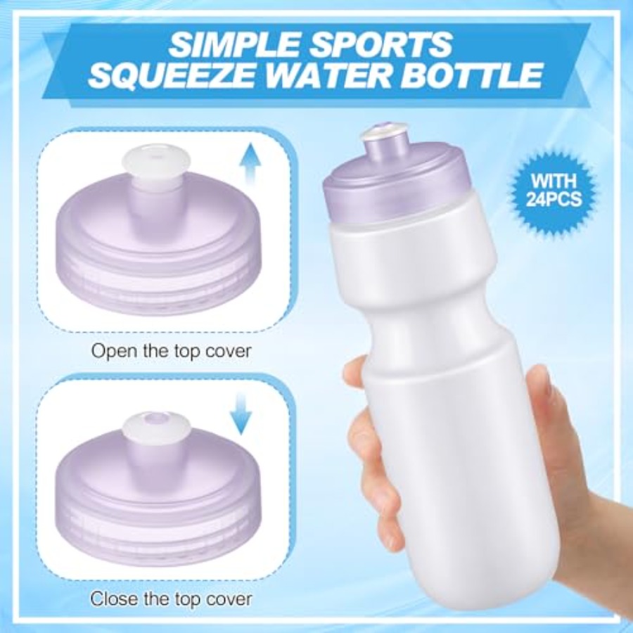 24 Pcs Sports Water Bottles Bu - đánh giá và giá Water Bottle Blank