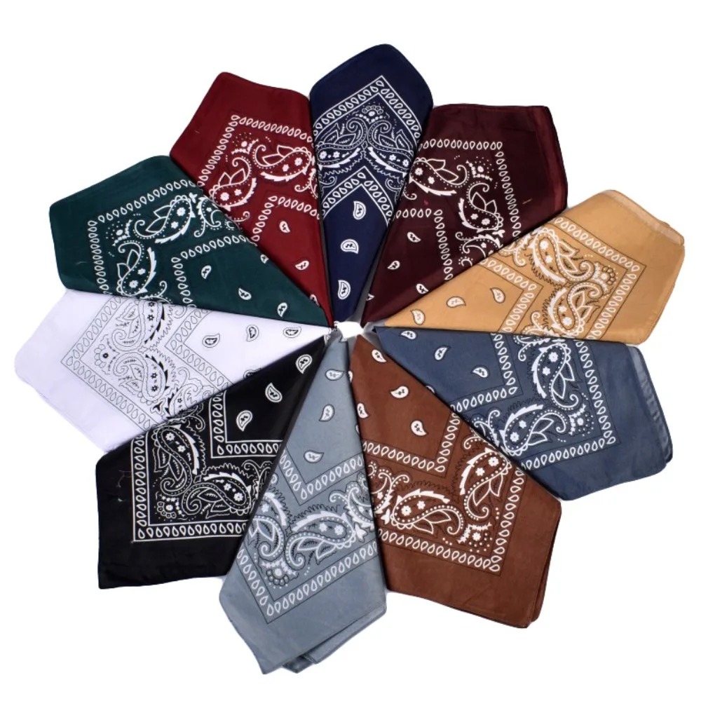 Hip Hop Cowboy Paisley Scarf L - đánh giá và giá Bandana Blank White