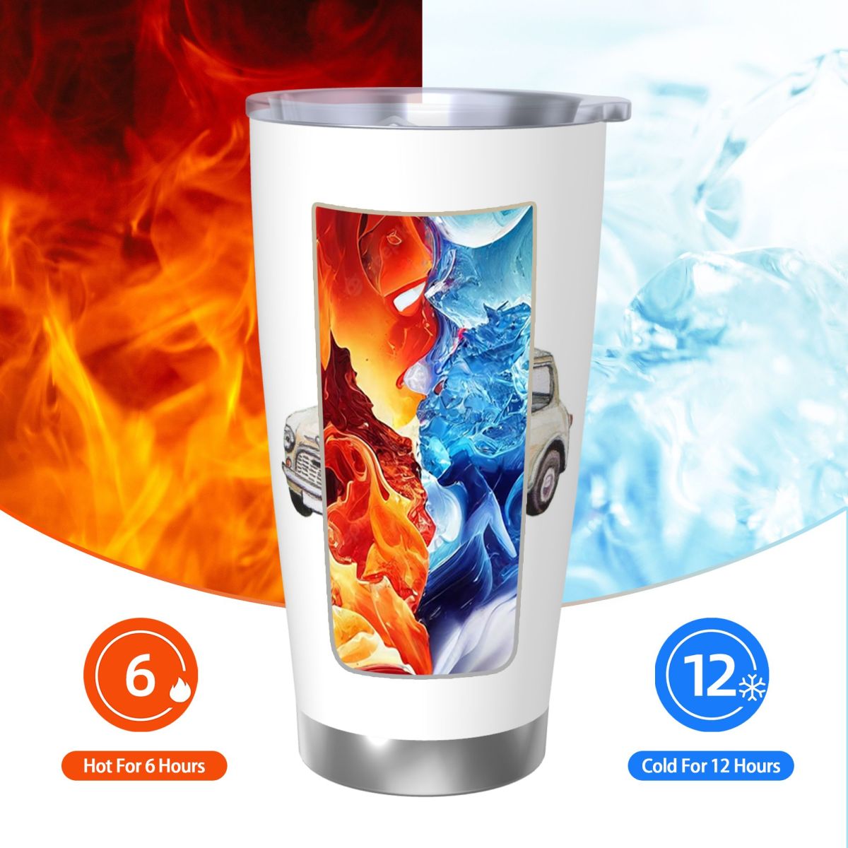 Classic White Mini Cooper In W - đánh giá và giá Tumbler 20Oz White