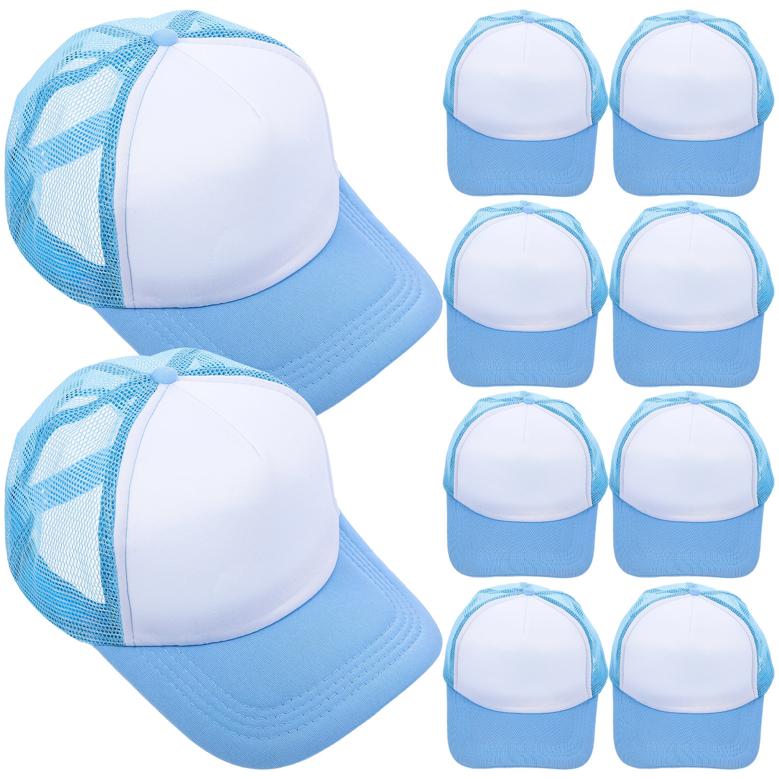 10Pcs Blank Baseball Hats Mesh - đánh giá và giá Hat Sublimation Blank