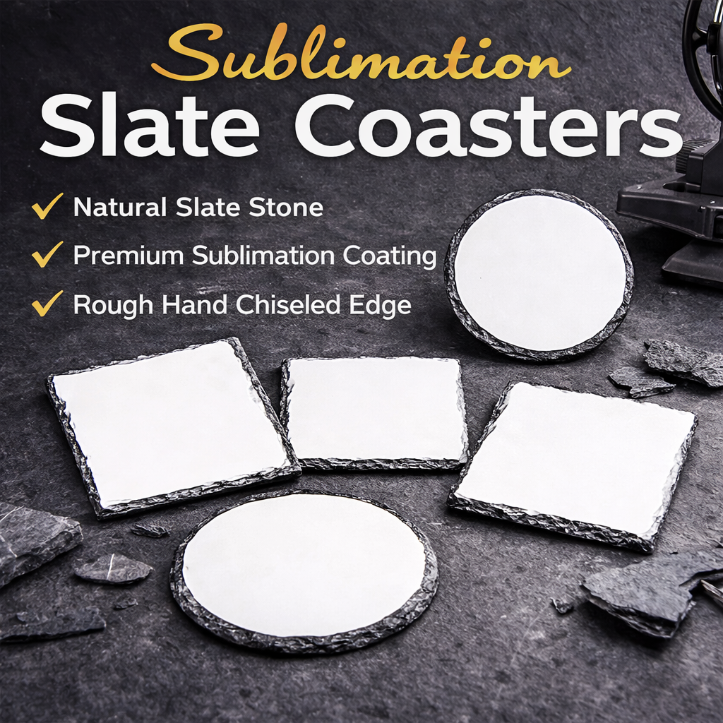 Round Sublimation Slate Coaste - đánh giá và giá Coaster Sublimation Blank