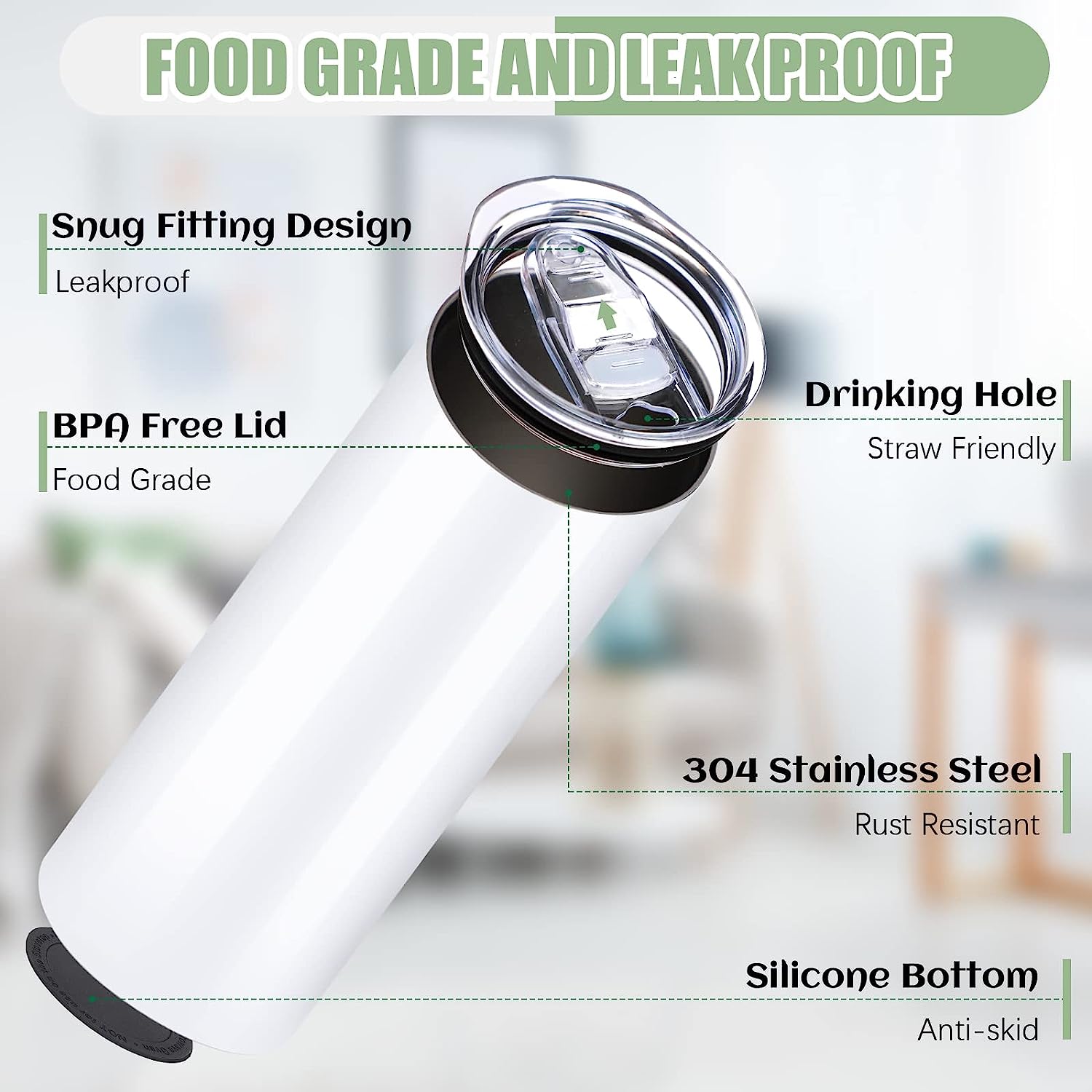 HTVRONT 8pcs Stainless 20 OZ S - đánh giá và giá Sublimation Mug White