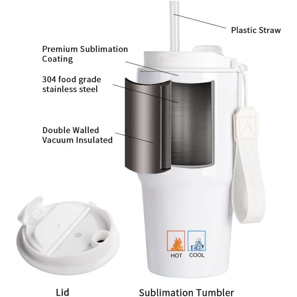 20 oz White Sublimation Tumble - đánh giá và giá Tumbler 20Oz White