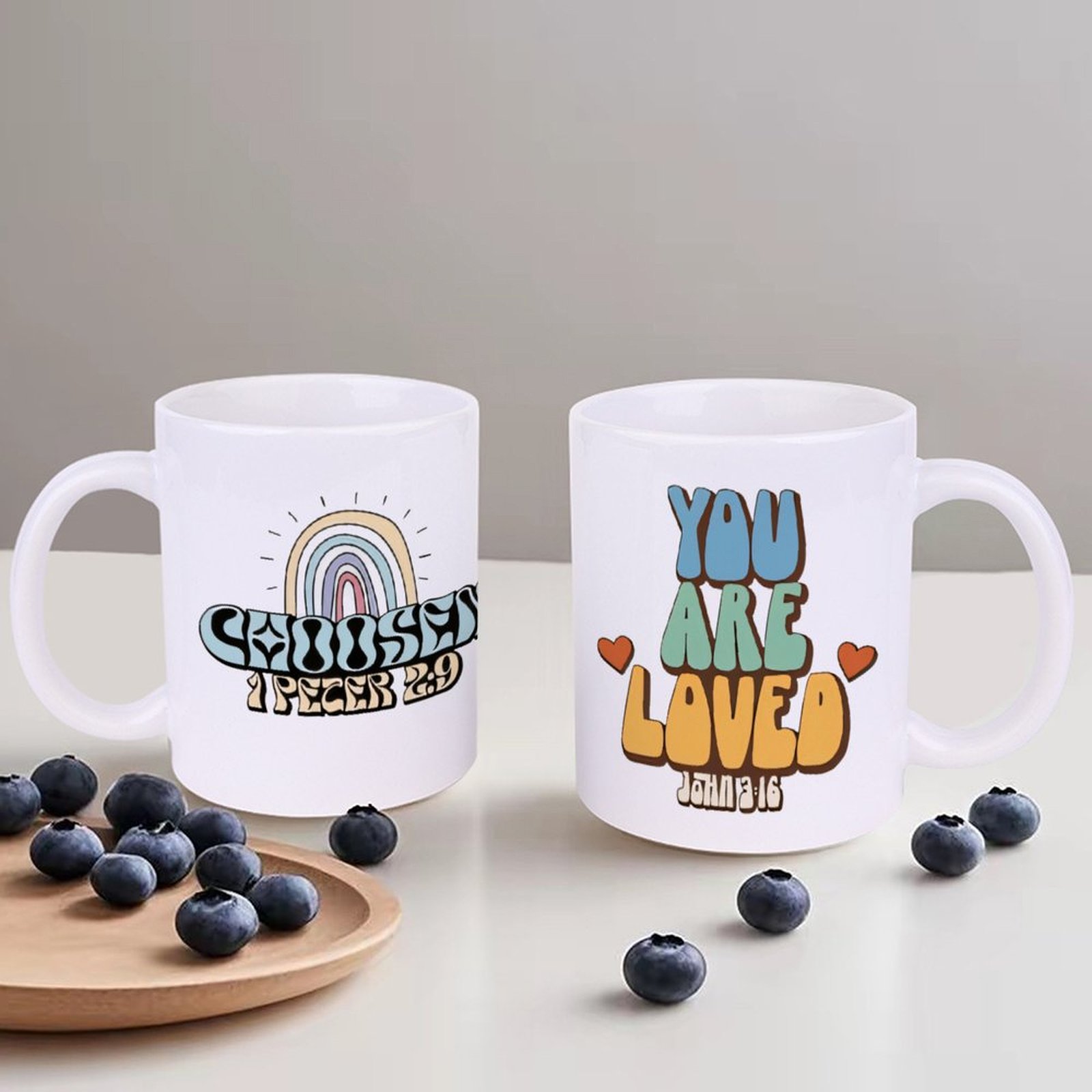 A Rainbow And A Rainbow With T - đánh giá và giá Sublimation Mug White