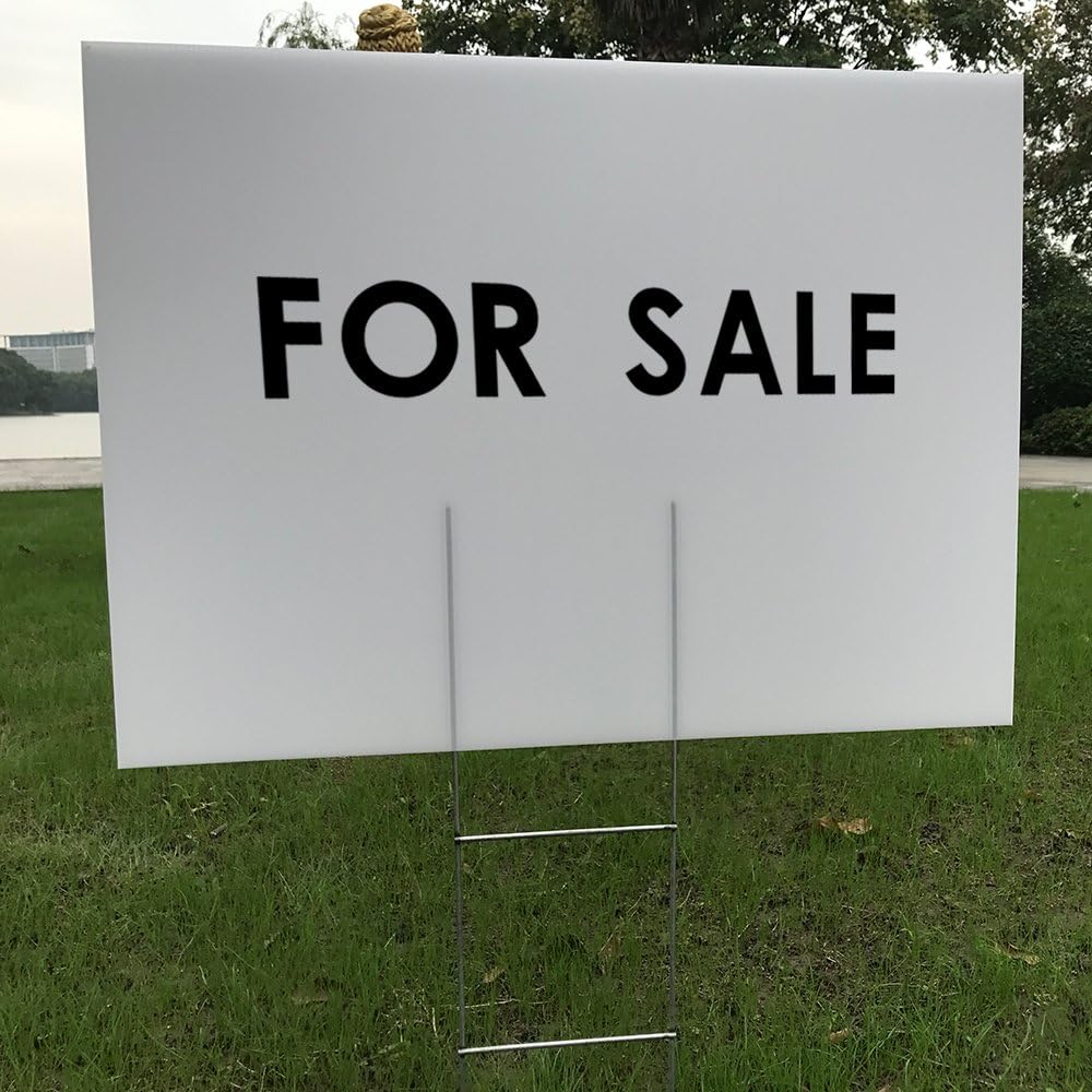6 Pack 24x18 White Blank Lawn  - đánh giá và giá Yard Sign Blank