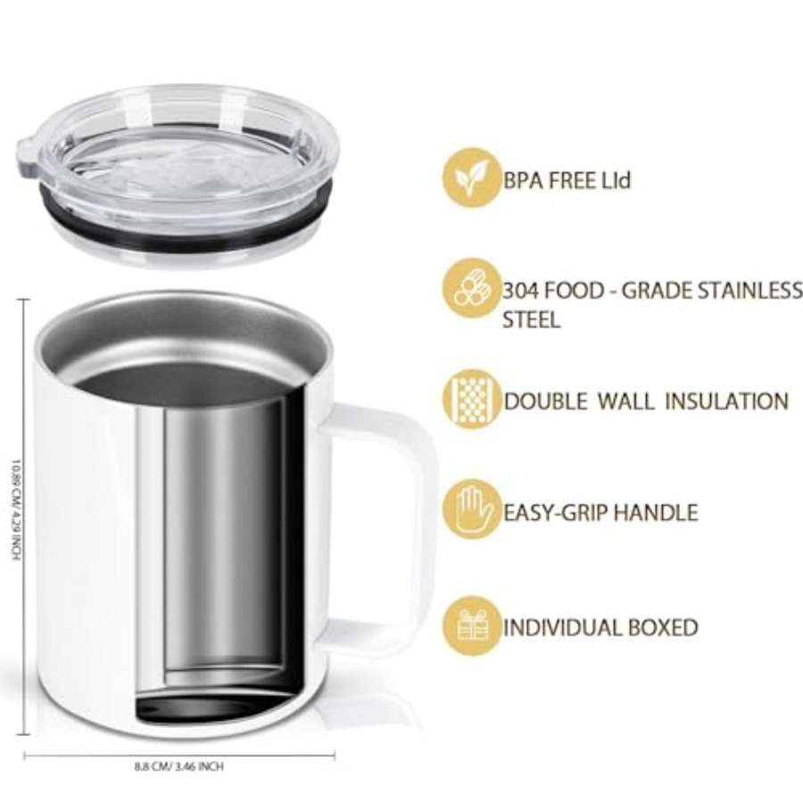 12 Oz Sublimation Coffee Mug B - đánh giá và giá Sublimation Mug White