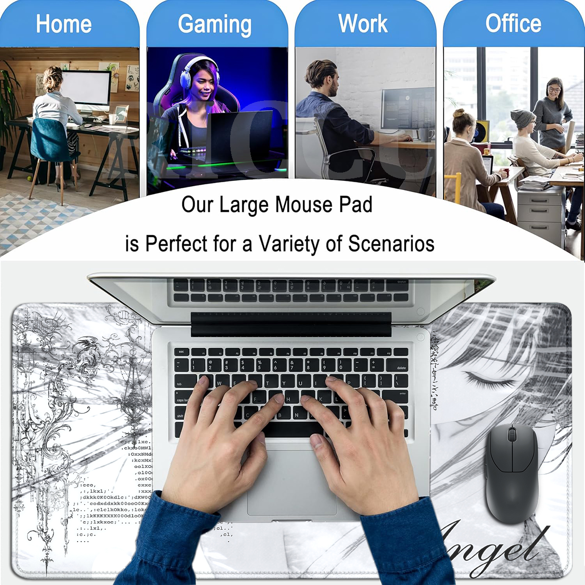 Anime Aesthetics Mousepad Blac - đánh giá và giá Mouse Pad Blank Sublimation