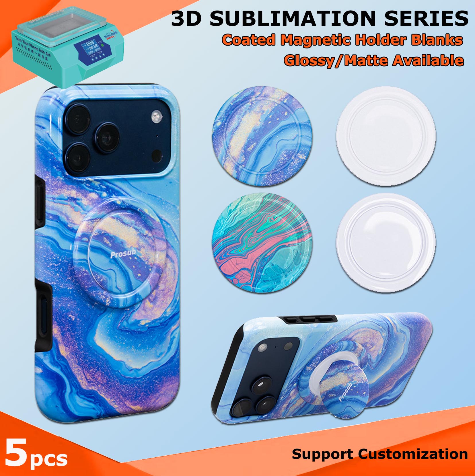 Fonlyu 5pcs Hard PC Magnetic R - đánh giá và giá Phone Case Blank Print