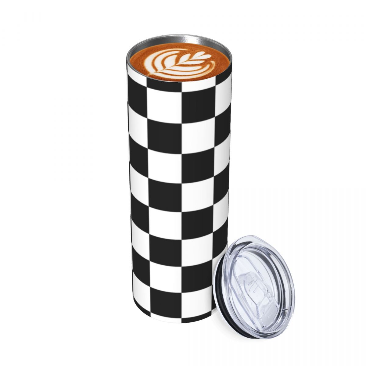 Black And White Checkerboard S - đánh giá và giá Tumbler 20Oz White