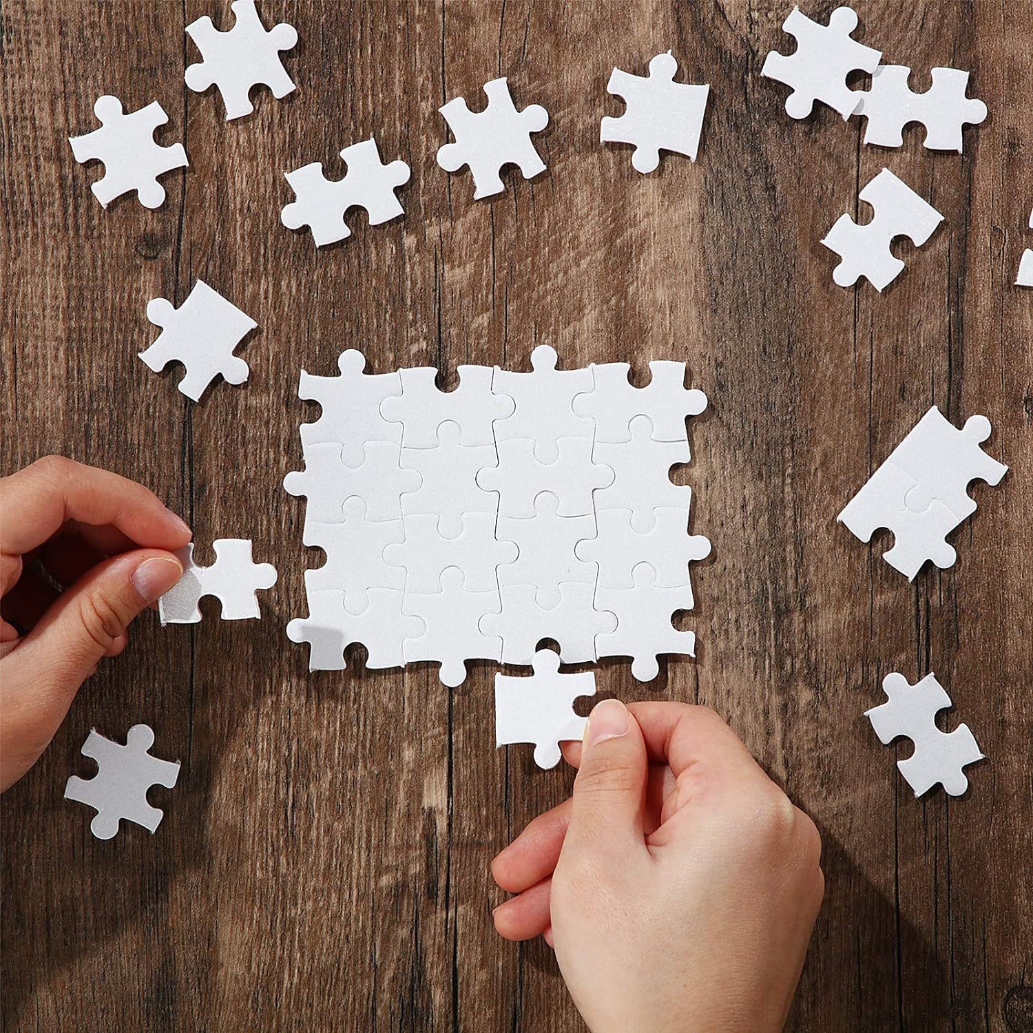 10sheets/lot Printable Jigsaw  - đánh giá và giá Puzzle Blank White