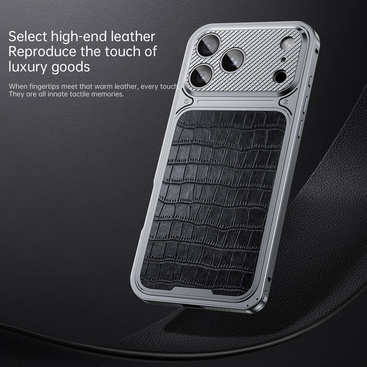 High End Crocodile Leather Pat - đánh giá và giá Metal Photo Panel
