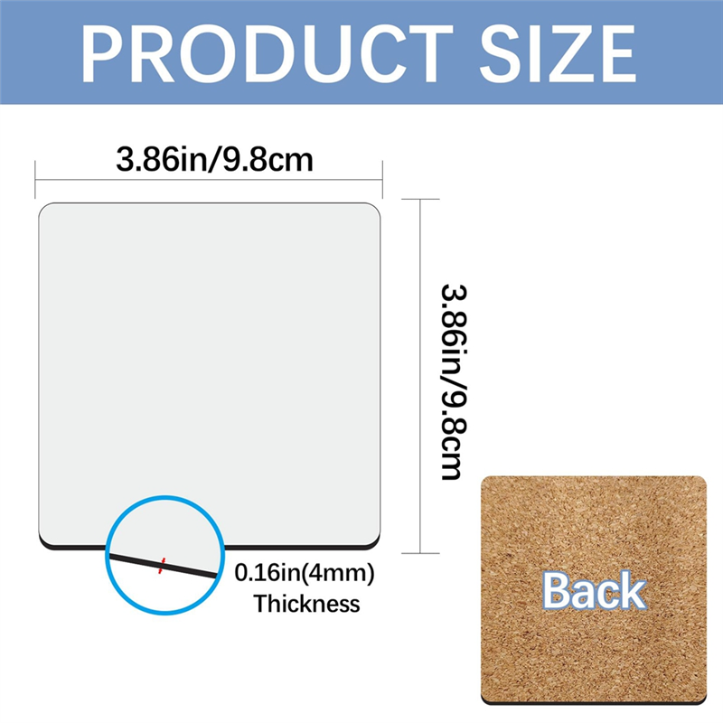 HGHO Sublimation Car Coasters  - đánh giá và giá Coaster Sublimation Blank