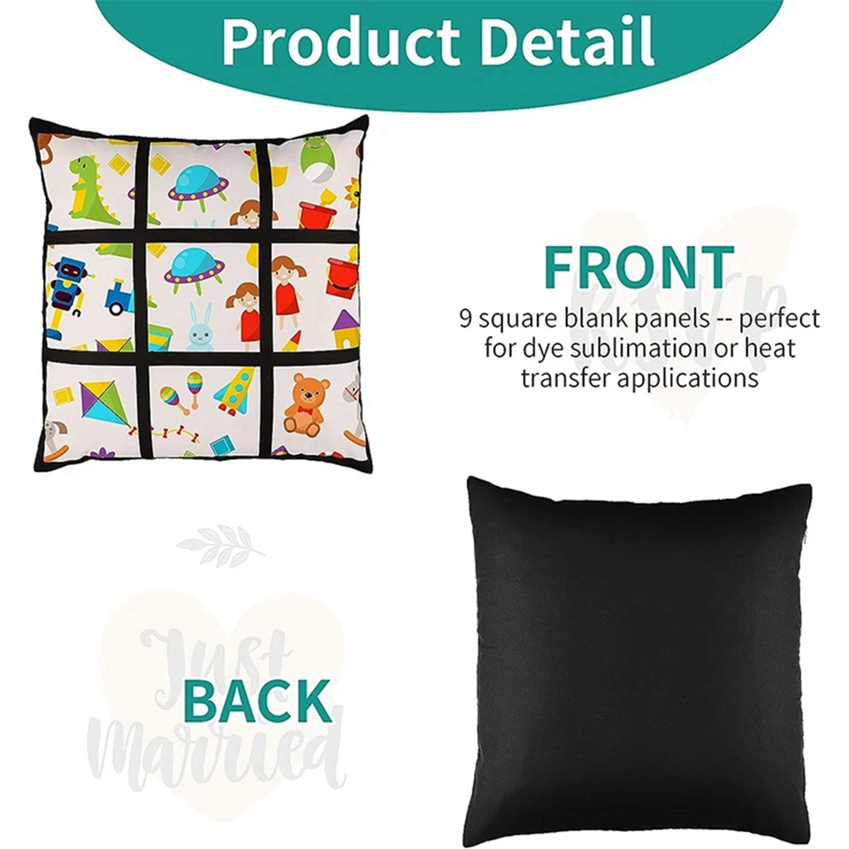 A45I 6Pcs Sublimation Blank Pa - đánh giá và giá Pillow Cover Sublimation