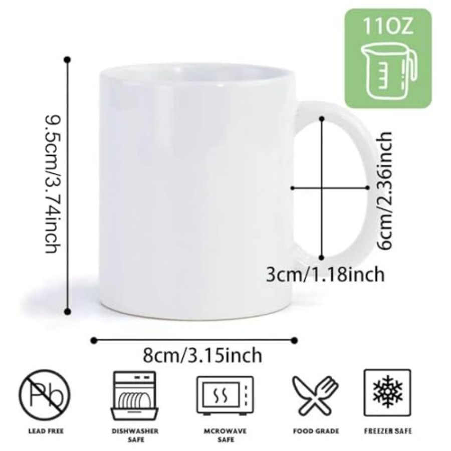 36pcs Sublimation Mugs 11oz Wh - đánh giá và giá Sublimation Mug White