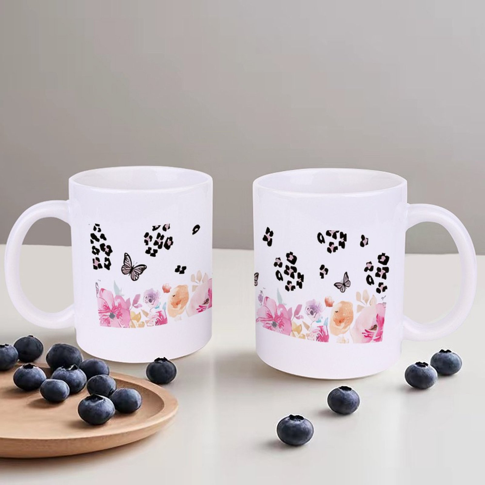 A Watercolor Painting Of Flowe - đánh giá và giá Sublimation Mug White